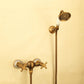 Rustic Antique Brass Shower Faucet Lavande - |VESIMI Design| Luxury and Rustic bathrooms online