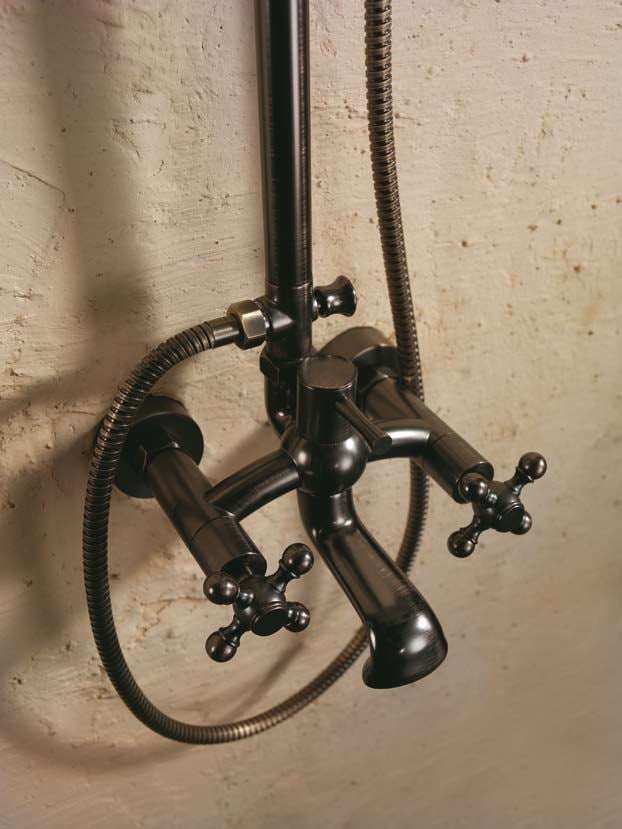 Rustic Luxury Oil Rubbed Bronze Bathroom Shower Set Deira - |VESIMI Design|