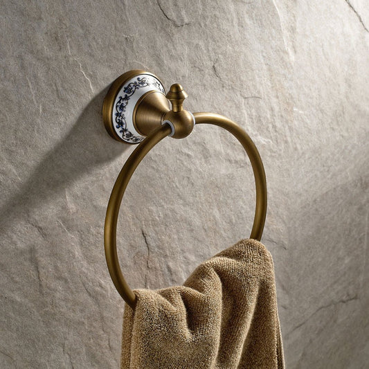 Rustic Style Bathroom Accessories Towel Ring Holder - |VESIMI Design| Luxury and Rustic bathrooms online