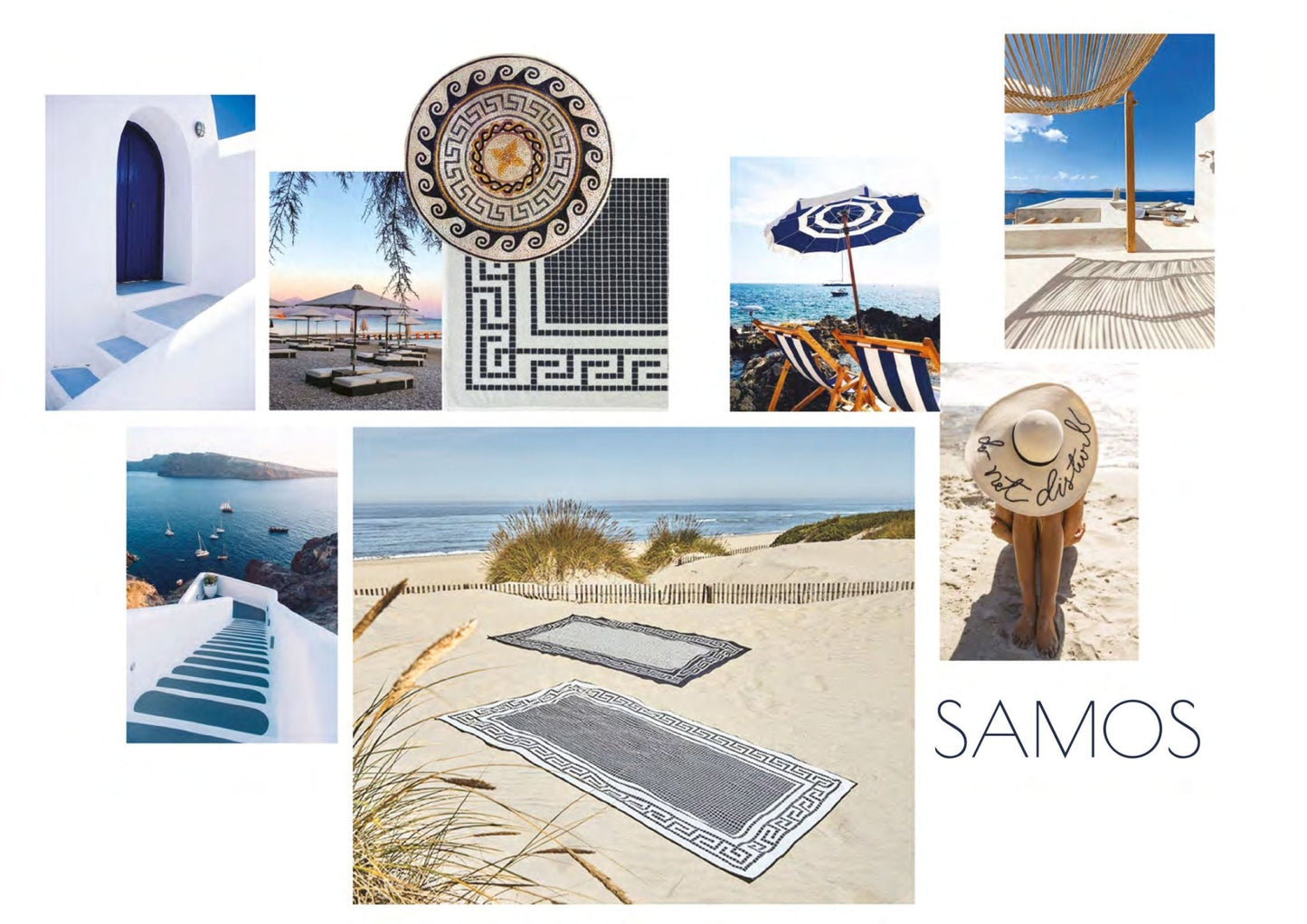 SAMOS Luxury Egyptian Cotton Beach Towel - |VESIMI Design| Luxury and Rustic bathrooms online