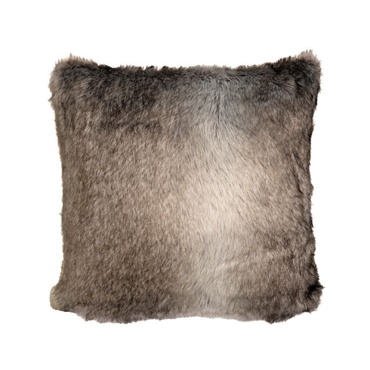 Sibirian Wolf - Luxury Faux Full Fur Cushion – |VESIMI Design|