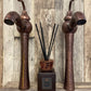 Skirted Copper sink and Antique Marble Bathroom Vessel Sink Faucet - |VESIMI Design| Luxury and Rustic bathrooms online