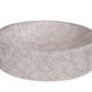 Skirted Semi-Recessed Round Grey & Beige Concrete Sink - |VESIMI Design| Luxury and Rustic bathrooms online