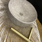 Skirted Semi-Recessed Round Grey & Beige Concrete Sink - |VESIMI Design| Luxury and Rustic bathrooms online
