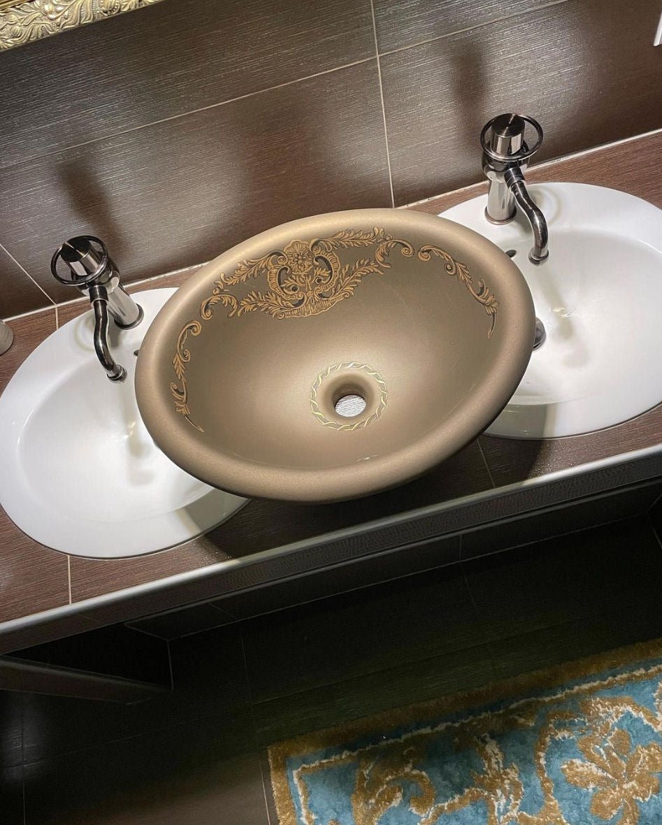 Sole Industrial Design Oil Rubbed Bronze Basin Sink Faucet - An Elegant and Timeless Addition to Your Bathroom - |VESIMI Design| Luxury and Rustic bathrooms online