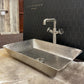 Square Copper Vessel Sink in Nickel Finish - |VESIMI Design| Luxury and Rustic bathrooms online