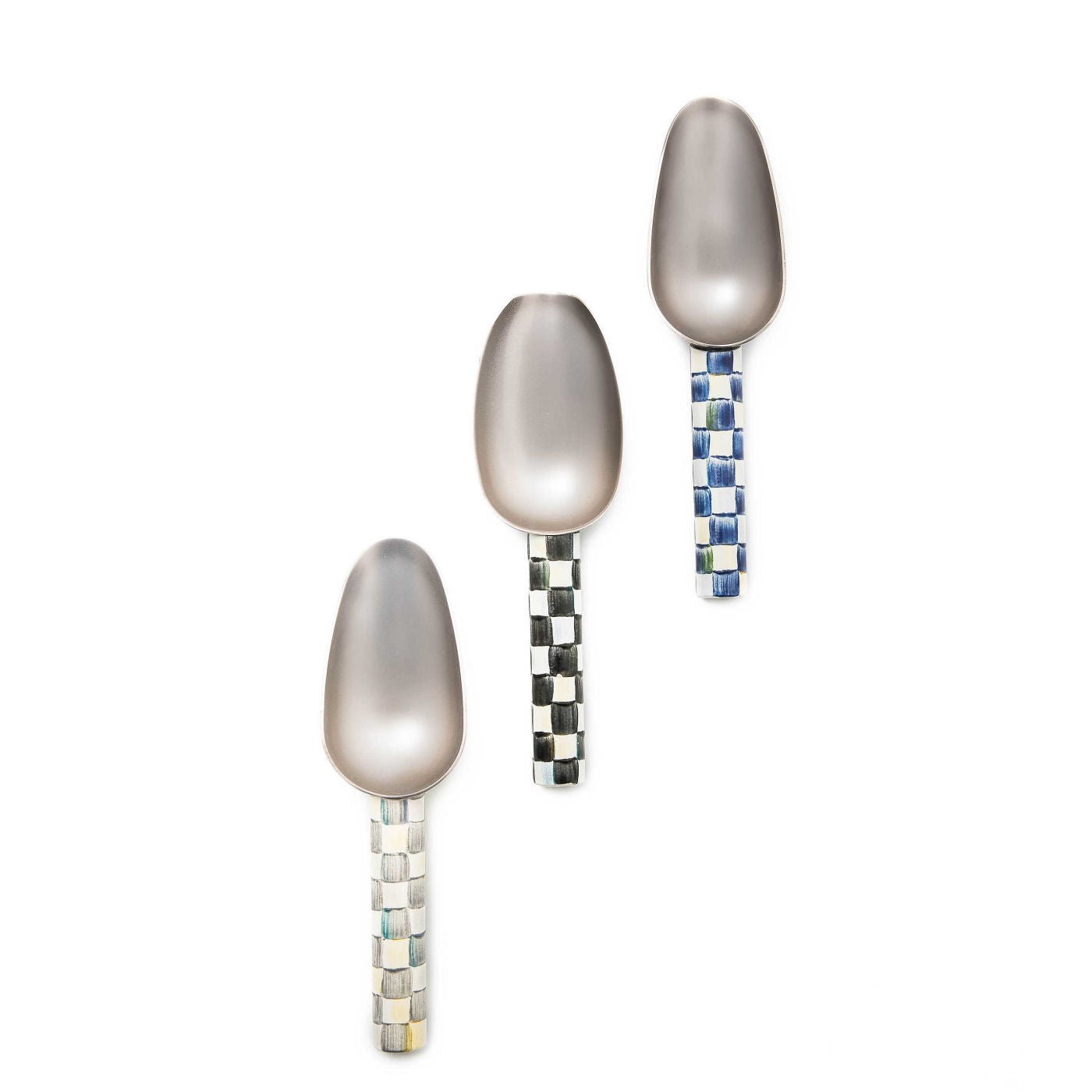 Sterling Check Small Scoop - |VESIMI Design|