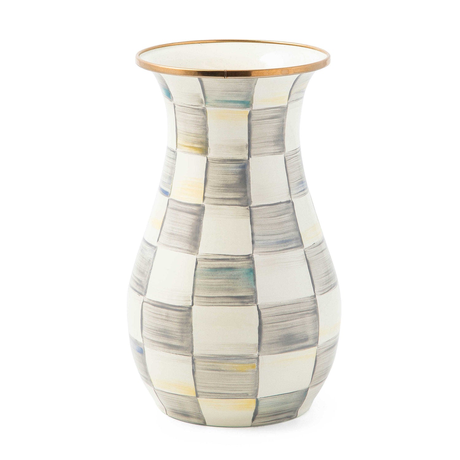 Sterling Check Tall Vase by MacKenzie-Childs - |VESIMI Design|