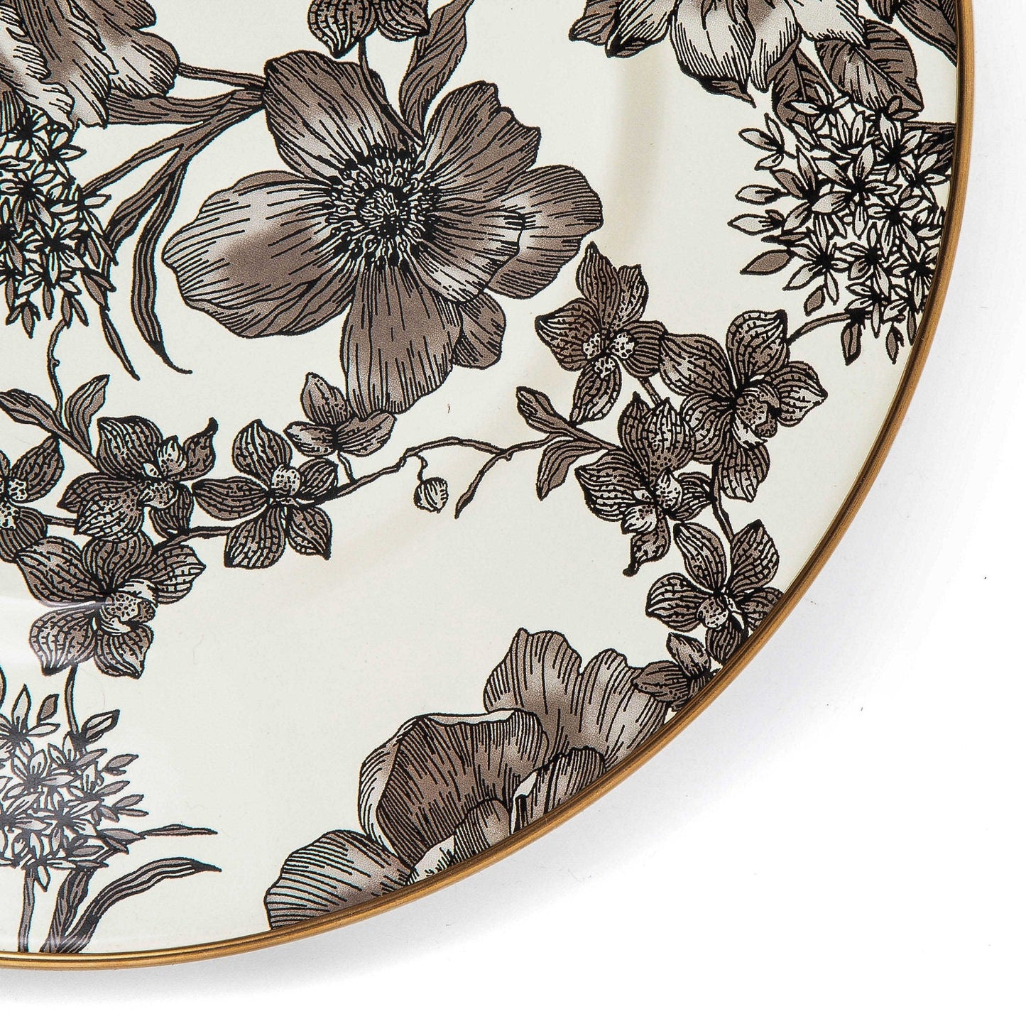 Sterling English Garden Enamel Dinner Plate - |VESIMI Design|