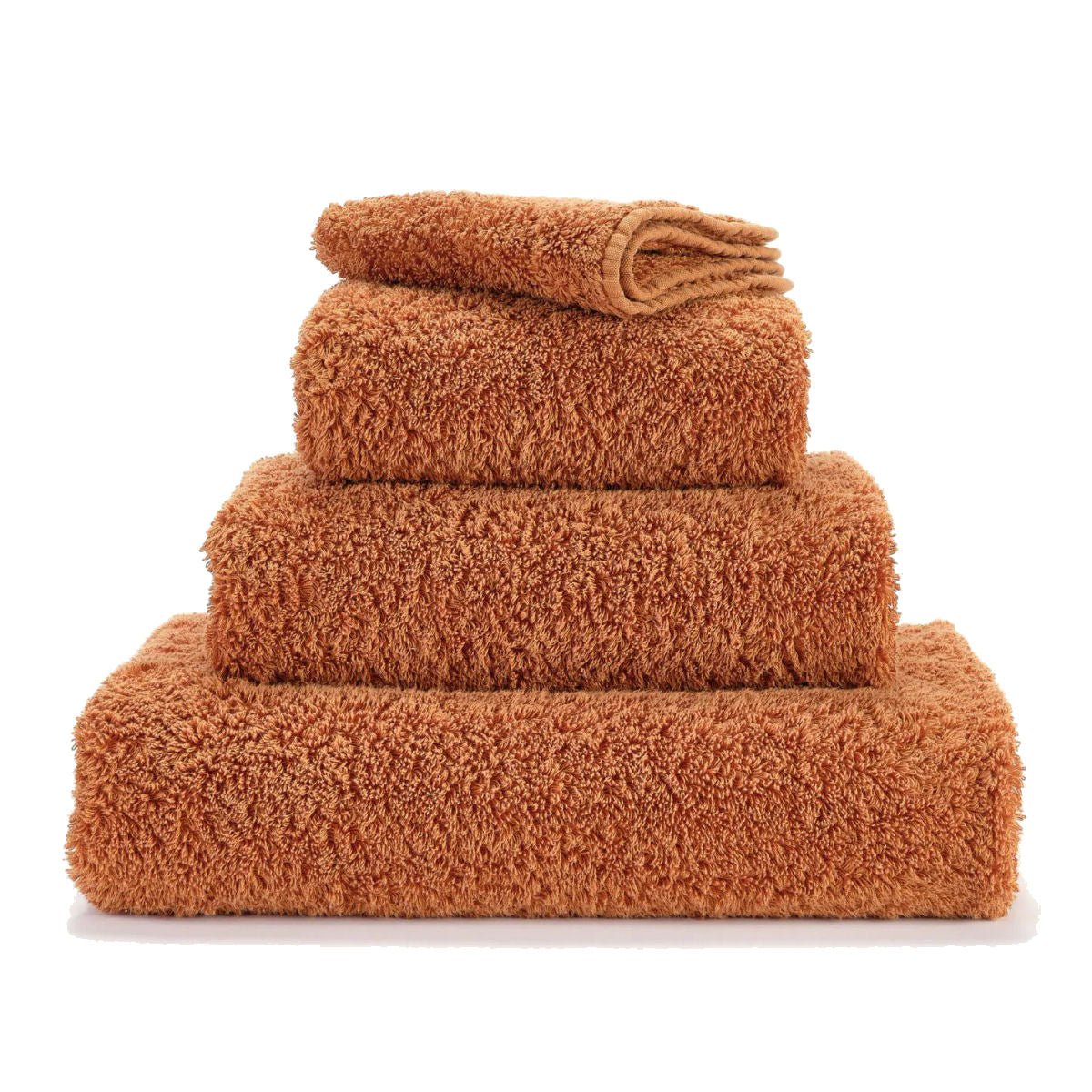Super Pile Bath Towels by Abyss & Habidecor | 737 Caramel - |VESIMI Design| Luxury and Rustic bathrooms online