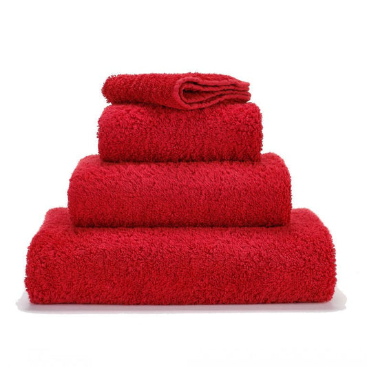 Super Pile Red Luxury Bath Towels by Abyss & Habidecor | 552 Lipstick - |VESIMI Design| Luxury and Rustic bathrooms online