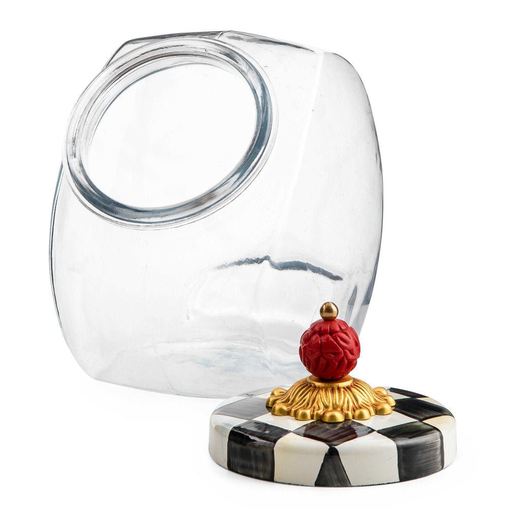 Sweets Jar with Courtly Check Enamel Lid - |VESIMI Design|