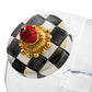 Sweets Jar with Courtly Check Enamel Lid - |VESIMI Design|