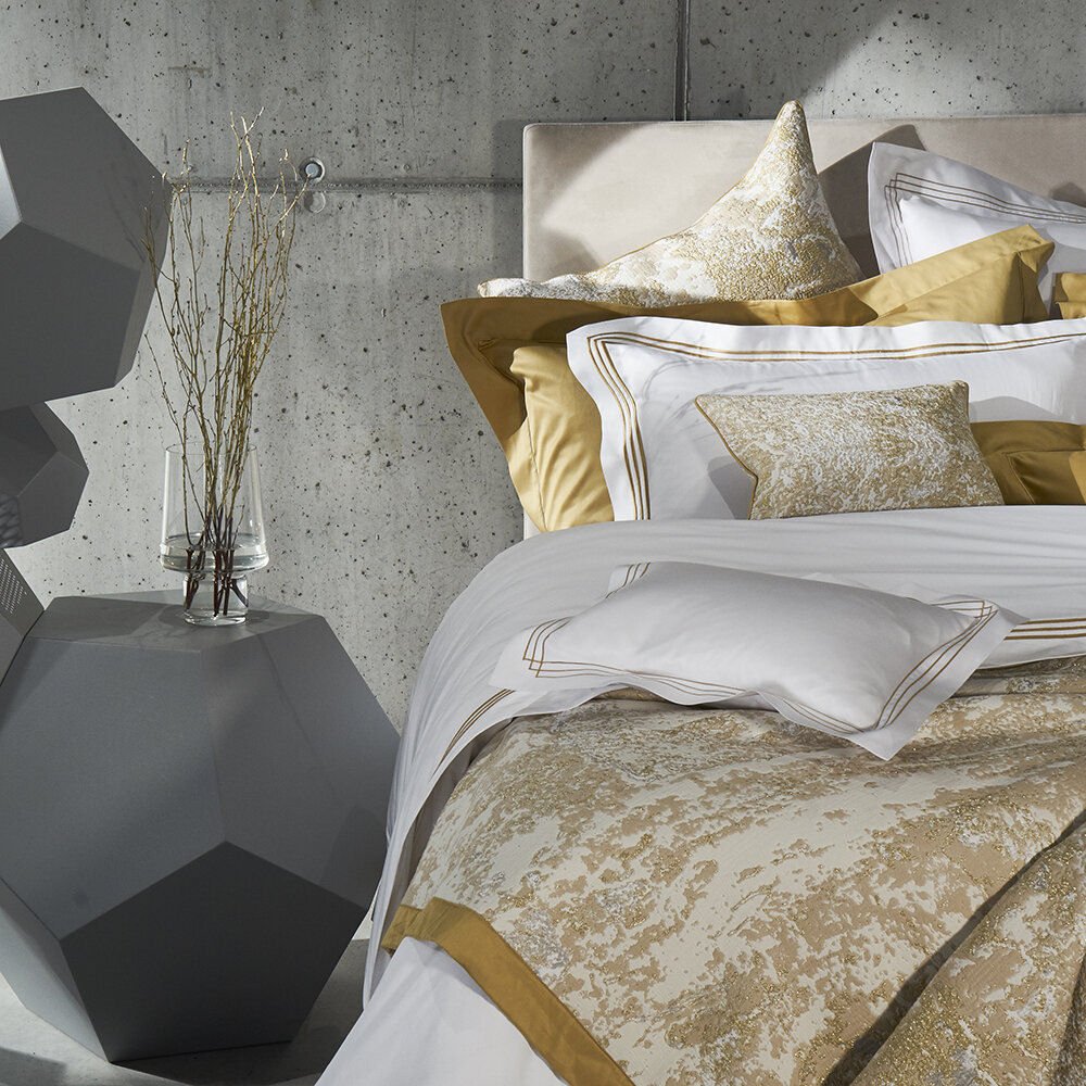 Buy Luxury Golden Silver Egyptian Bedding Set at Best Prices