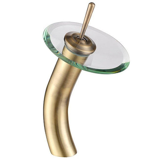 Waterfall® Glass Design Faucet Bronze - |VESIMI Design| Luxury and Rustic bathrooms online