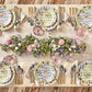Wildflowers Dessert Plate Green by Mackenzie-Childs - |VESIMI Design| Luxury and Rustic bathrooms online